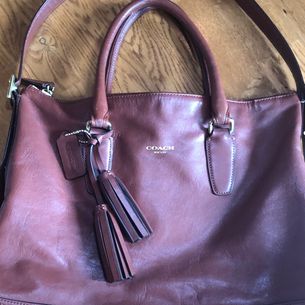 Coach Camel Leather Cross Body